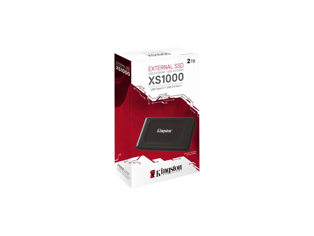 Kingston SSD KINGSTON XS1000 2000GB/eskterni/USB 3.2/crna Slika 2